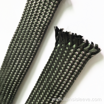 high abrasion resistance Carbon fiber braided sleeve